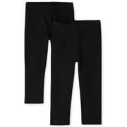 The Children's Place Toddler Girls Pull-On Leggings, 2-Pack, Sizes 12M-5T